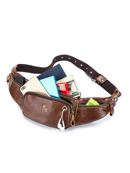 Men Casual Zipper Crossbody Bag