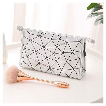 Waterproof Portable Geometric Cosmetic Bag