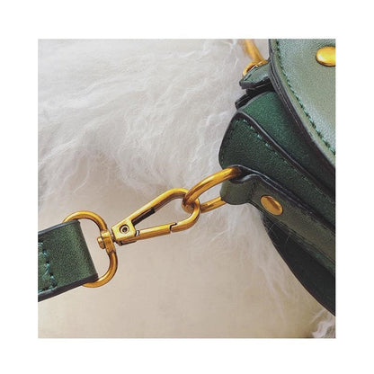 One Shoulder Crossbody Frosted Round Bag