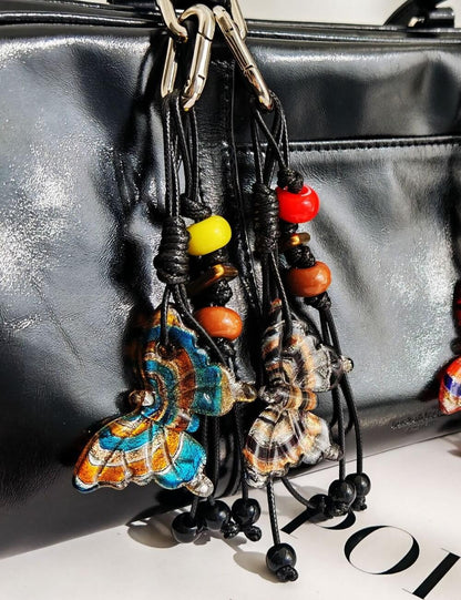 Butterfly Beads Keychain Bag Charms