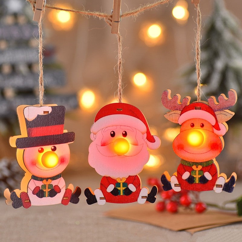 Christmas Wooden Candle Decorations