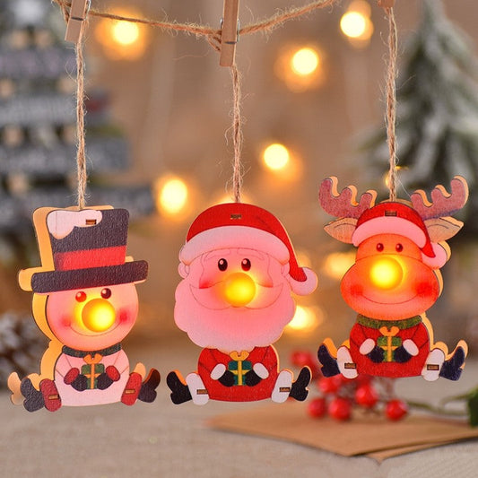 Christmas Wooden Candle Decorations