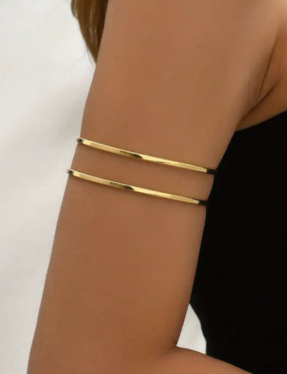 Simple Layered Open Arm Cuff