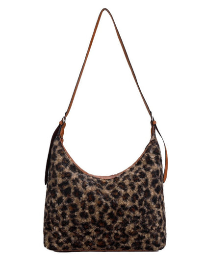 Trendy Leopard Print Shoulder Bag