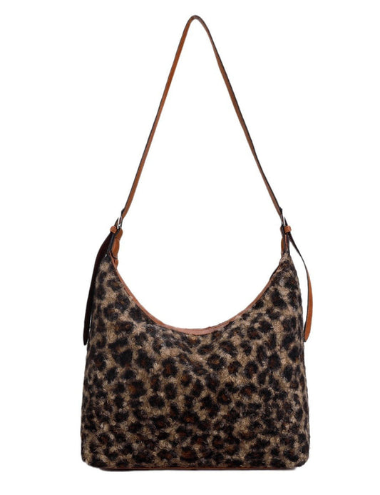 Trendy Leopard Print Shoulder Bag