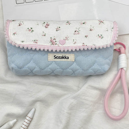 Floral Large Capacity Multi-Function Pencil Pouch