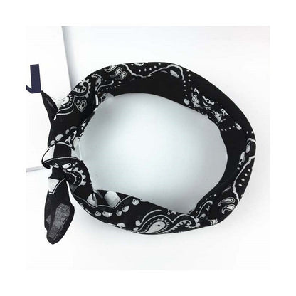 Skull Geo Printed Square Head Scarf