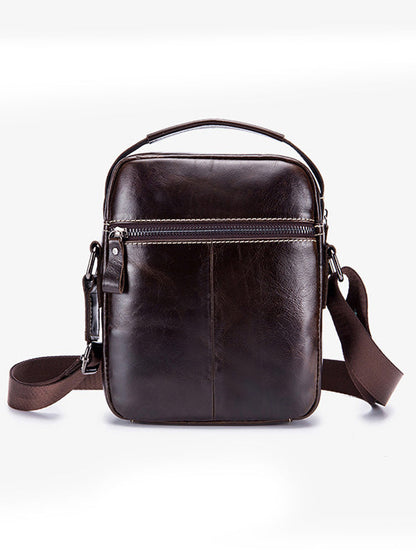 Solid Multi-layer Pocket Casual Crossbody Bag