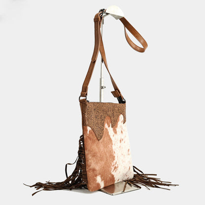 Bohemian Vintage Embossed Crossbody Bag