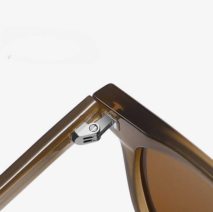 Square Frame Simple Polarized Sunglasses