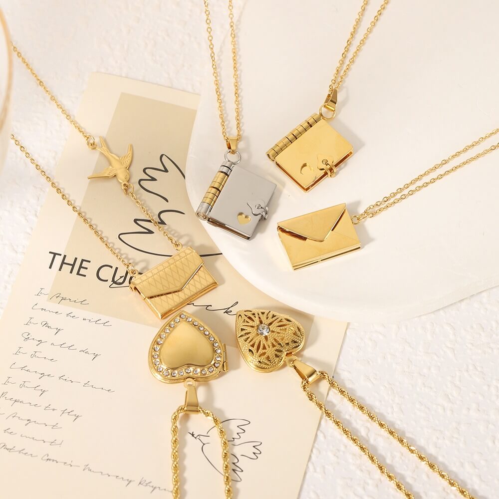 Simple Zircon Pendant Chain Necklace