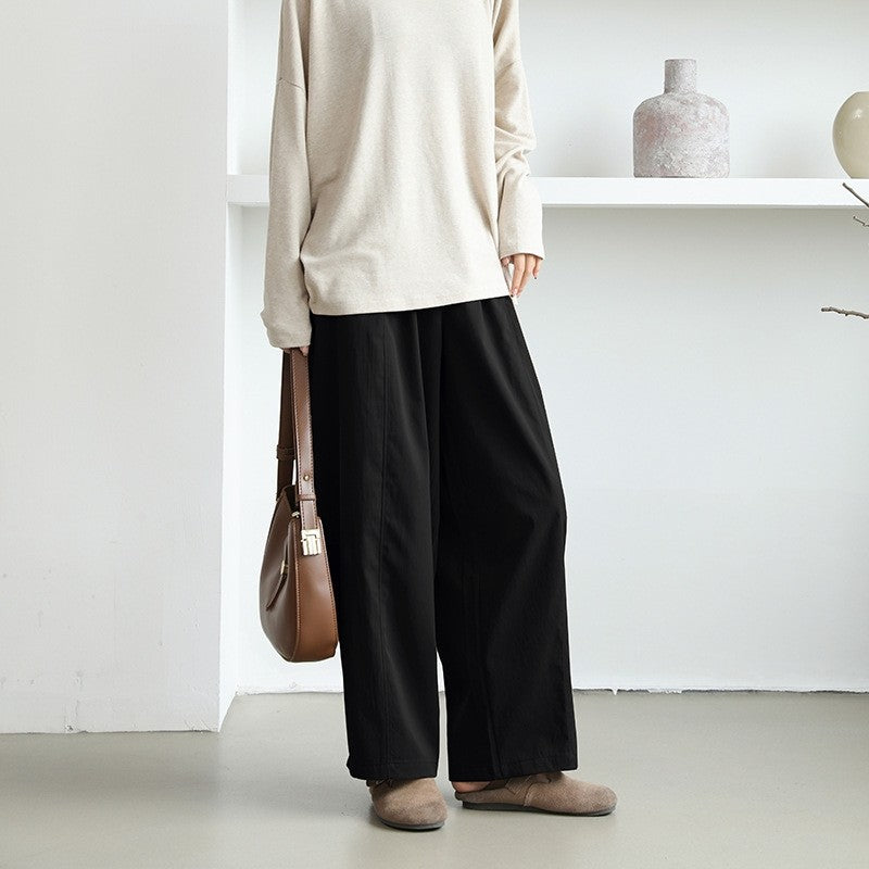 Women Loose Harem Pants Lantern Style Wide Leg Trousers