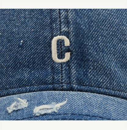 Ripped Vintage Embroidered Baseball Caps