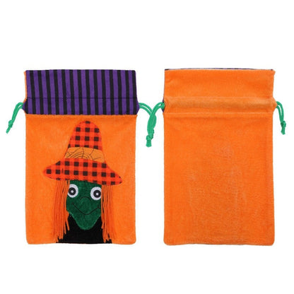 Kids Cute Cartoon Drawstring Halloween Party Candy Bag