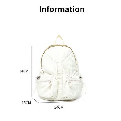 Lightweight Ruffled Portable Backpack