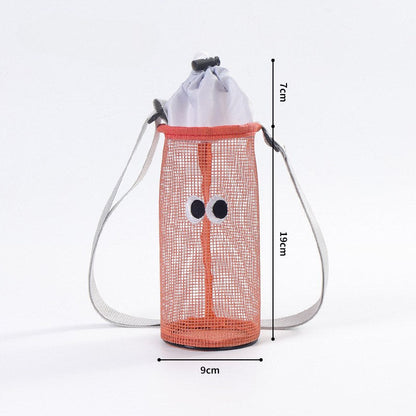 Cute Eyes Drawstring Organizer Shoulder Bag