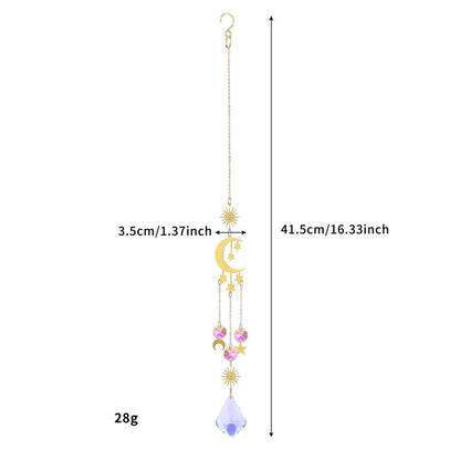 Star Moon Crystal Home Hangings