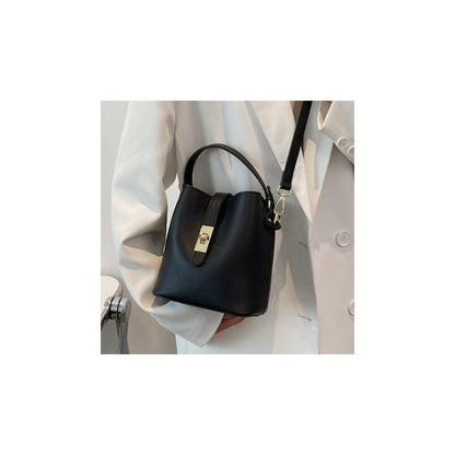 PU Leather Crossbody Bucket Bag