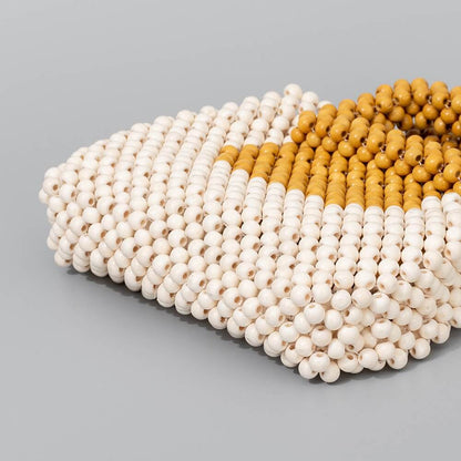 Color Block Handmade Tote Bag