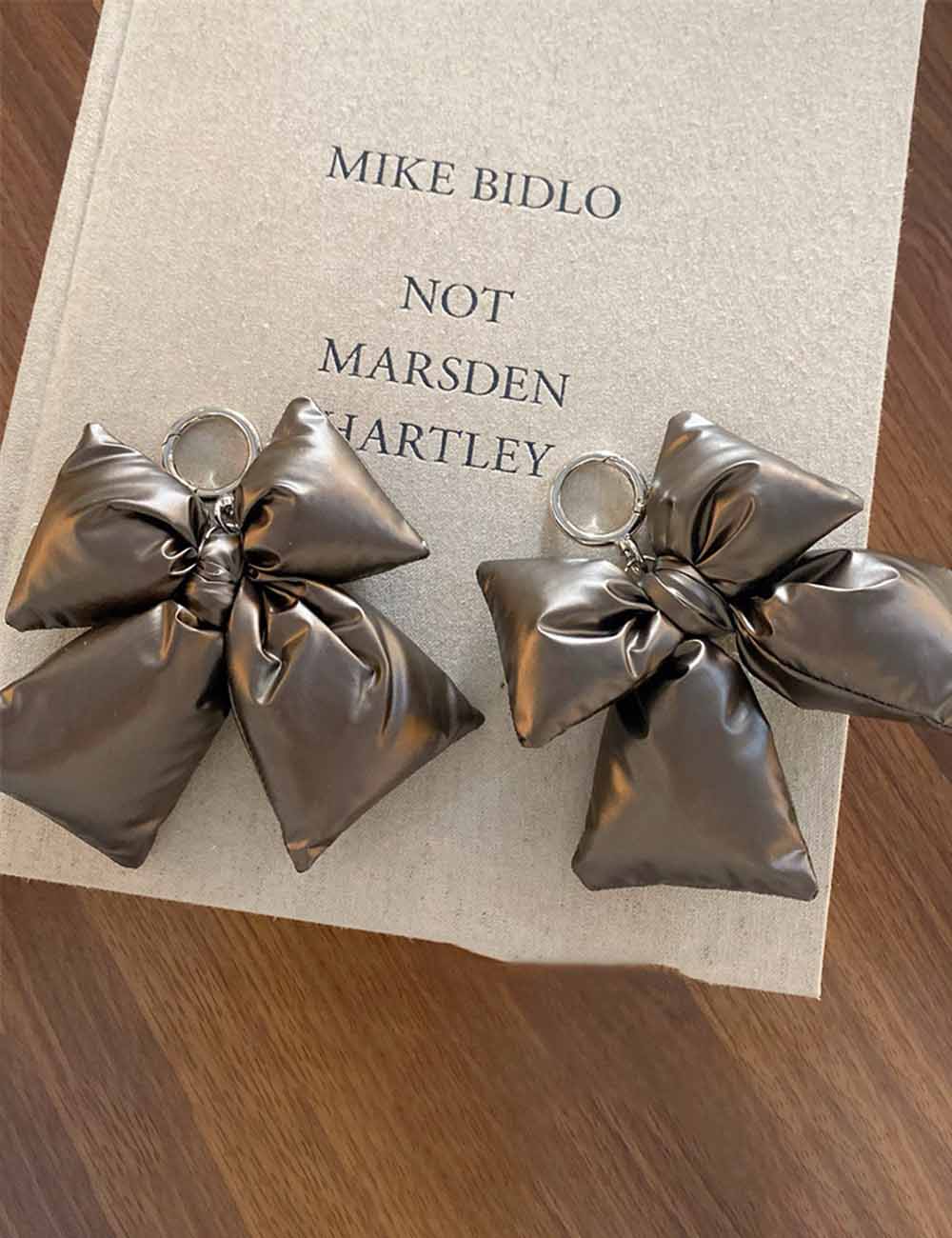 Elegant Solid Color Bow Knot Bag Charm