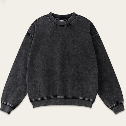 Round Neck Loose Long Sleeve Sweatshirt