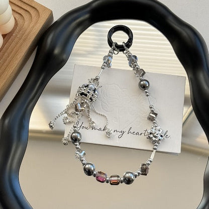 Minimalist Crystal Tassel Keychain Bag Charm