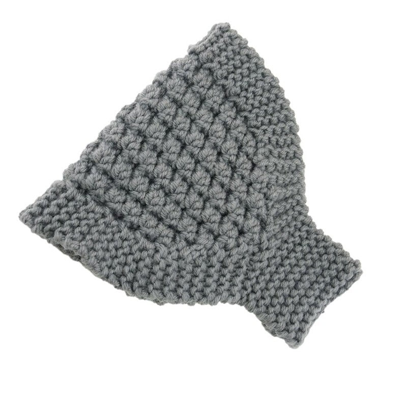 Solid Color Knitted Warm Ear Protection Beanie