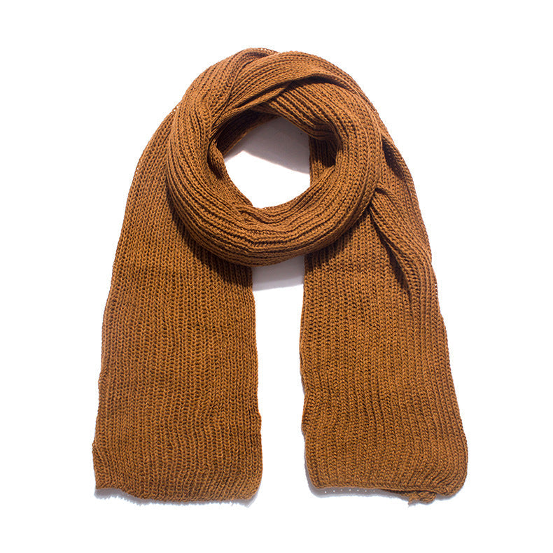 Solid Color Simple Knit Scarves