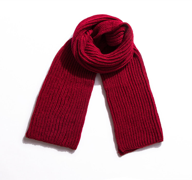 Solid Color Simple Knit Scarves
