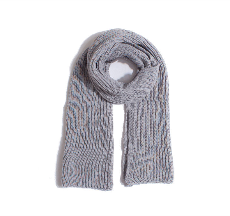 Solid Color Simple Knit Scarves