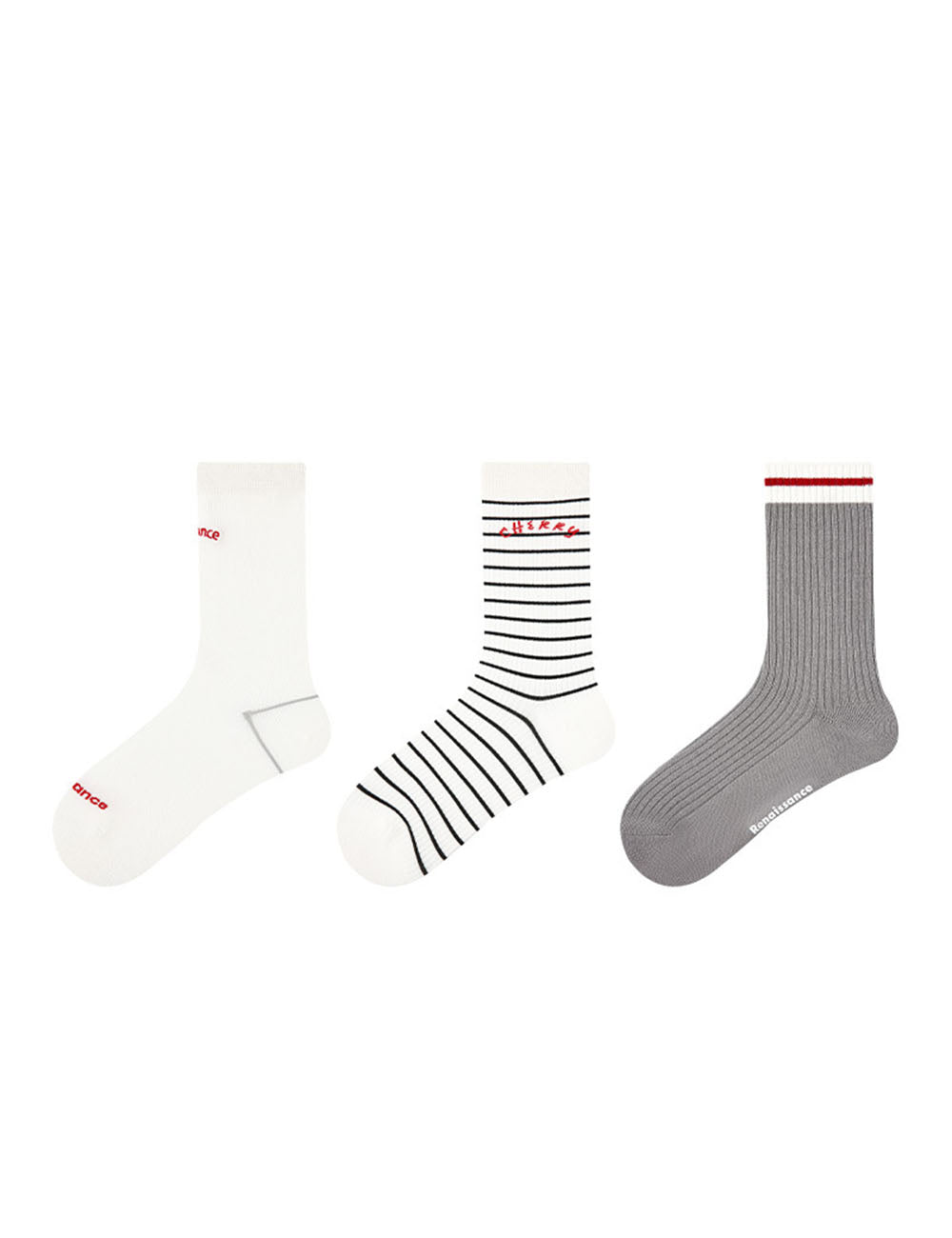 Simple Casual Sports Crew Socks