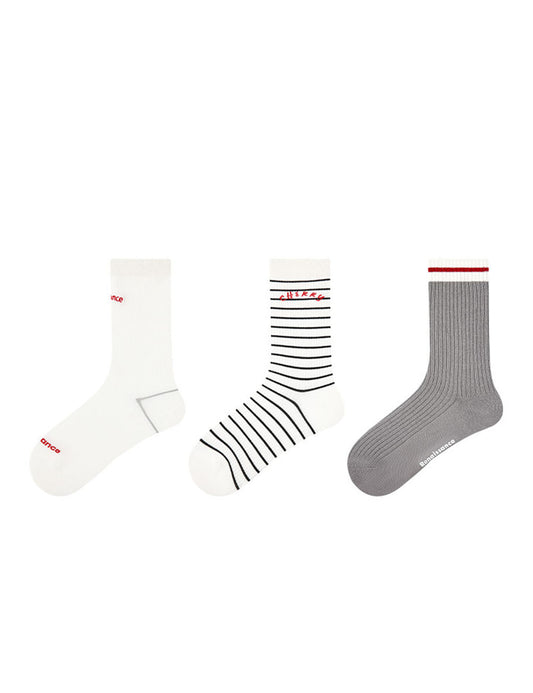 Simple Casual Sports Crew Socks