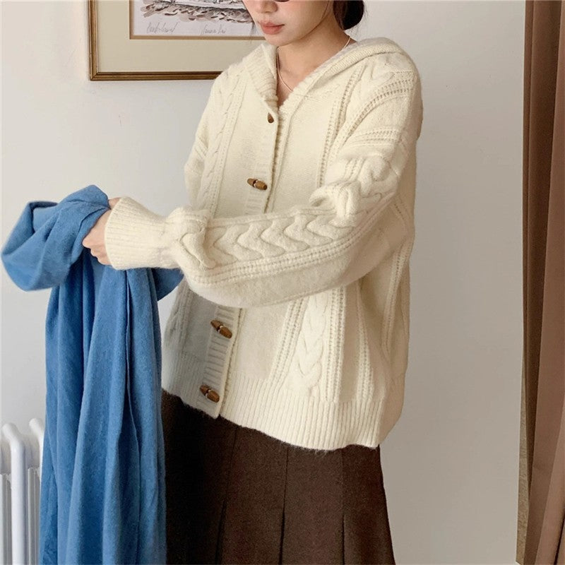 Loose Knit Cardigan Top