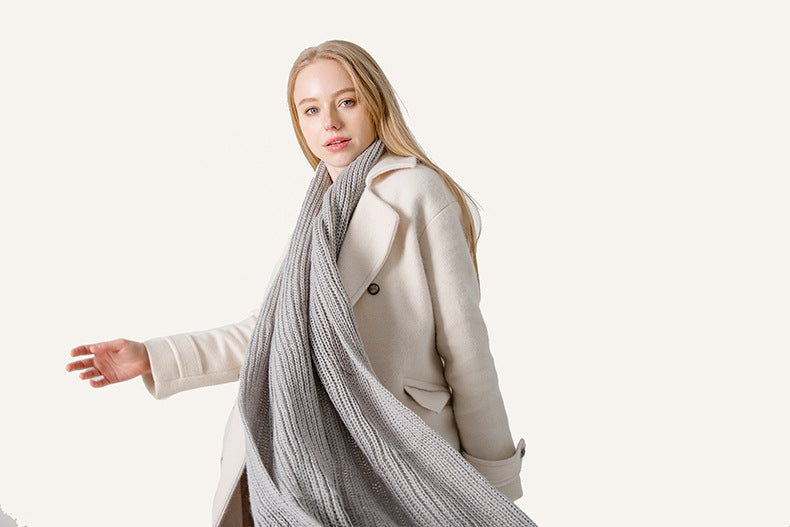 Solid Color Simple Knit Scarves