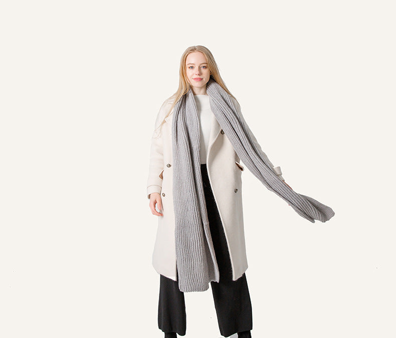 Solid Color Simple Knit Scarves