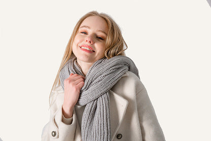 Solid Color Simple Knit Scarves