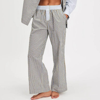 Striped Color Block Casual Pants