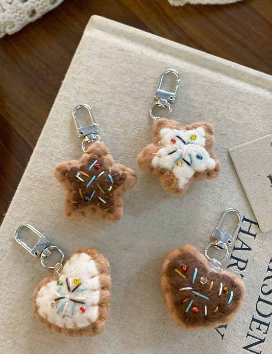 Colorful Beads Star Pendant Keychain Bag