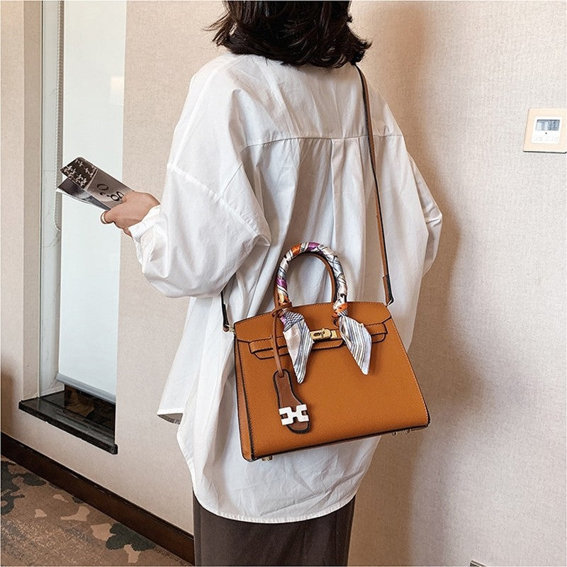 Muticolor Single-Shoulder Crossbody Square Kelly Bag