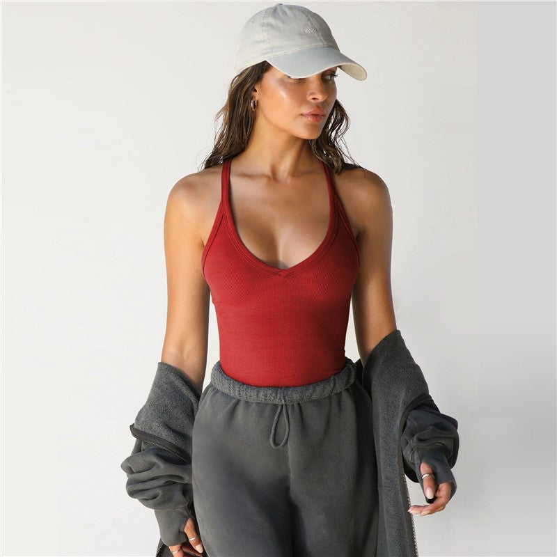 Solid Color Slim-Fit Tank Top