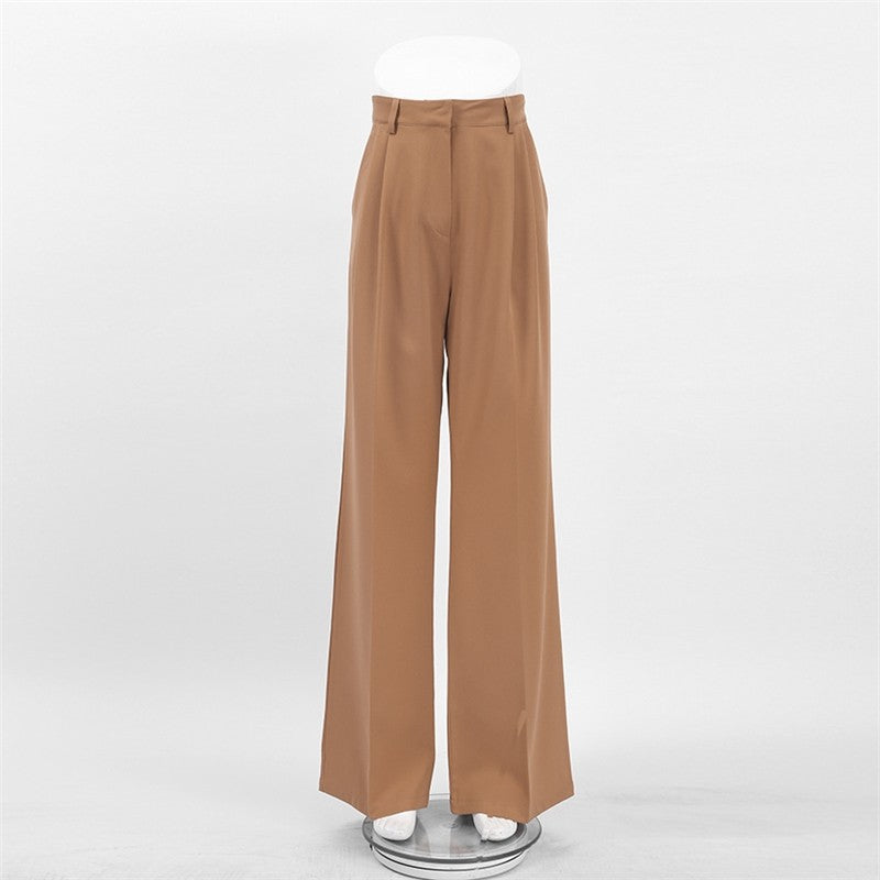 Relaxed Fit High Waist Wide Leg Palazzo Pants
