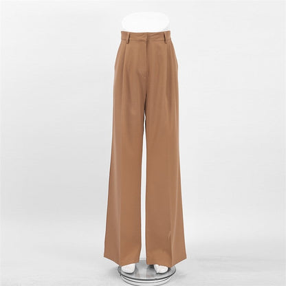 Relaxed Fit High Waist Wide Leg Palazzo Pants