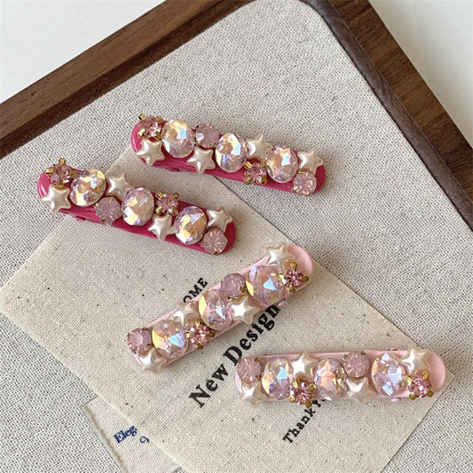 Shiny Star Rhinestone Cute Hair Clips