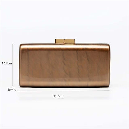 Trendy Acrylic Rectangular Evening Clutch