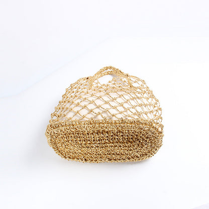 Hollow Out Braided Beach Handbags