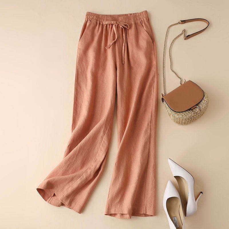 Drawstring Straight Leg Baggy Pants