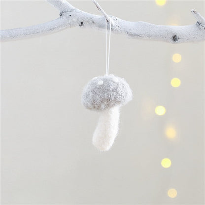 Christmas Fluffy Mushroom Ornament