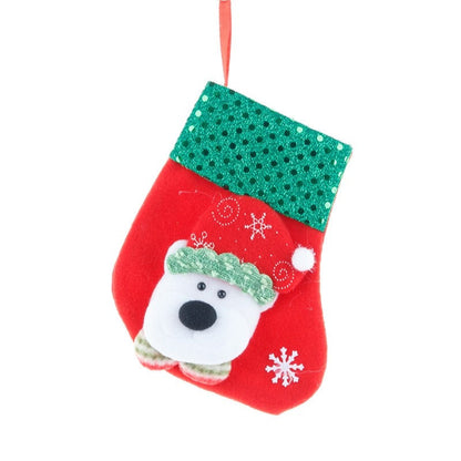 Christmas Socks Gift Bag Small Christmas Socks Pendant Christmas Tree Pendant