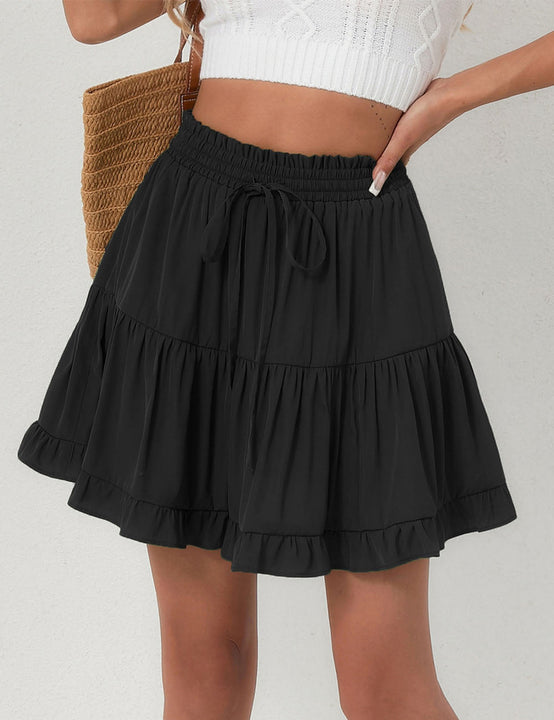 Pleated Black Skirt