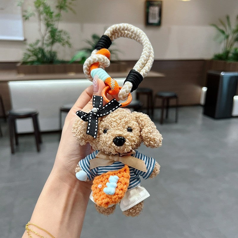 Cute Plush Teddy Bear Keychain